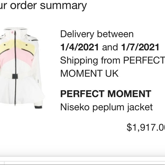 Perfect moment niseko peplum jacket size XSmall - Picture 7 of 7